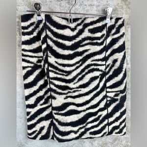 Fuzzy Zebra Skirt